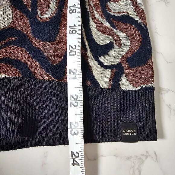 Maison Scotch & Soda Knitwear Marbled Sweater Top Multicolored Women Size Small - Picture 8 of 13